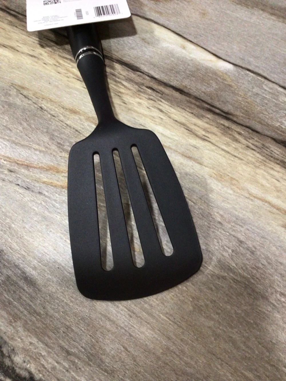 Cuisinart CTG-12-LT Slotted Turner Nylon Nonstick Spatula Black 13.75” NWT